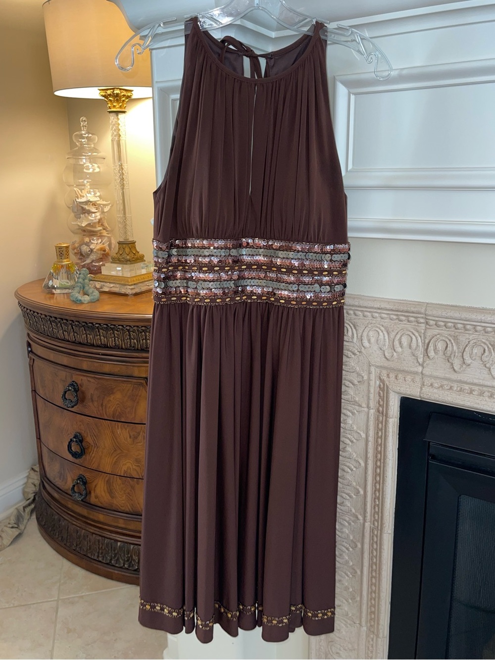 JS Boutique bead & sequin detail special occasion dress🥀